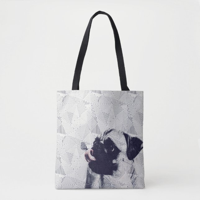 Tote Bag Carlin géométrique avec papillon sur l'art de la l (Devant)
