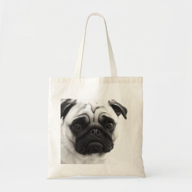 Tote Bag Carlin noir et blanc (Devant)