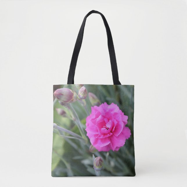 Tote Bag Carnation rose souple (Devant)