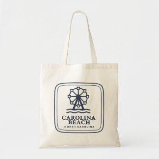 Tote Bag Carolina Beach Caroline du Nord grande roue et mer