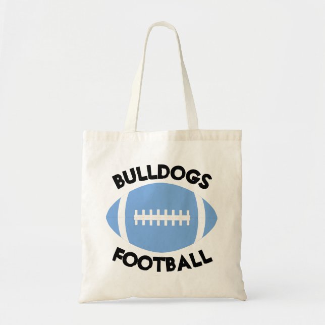 Tote Bag Carolina/Fan de football bleu clair Nom d'équipe p (Devant)