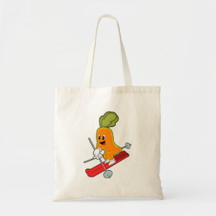 Tote Bag Carotte en ski avec ski