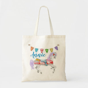 Tote Bag Carousel Horse Custom Template