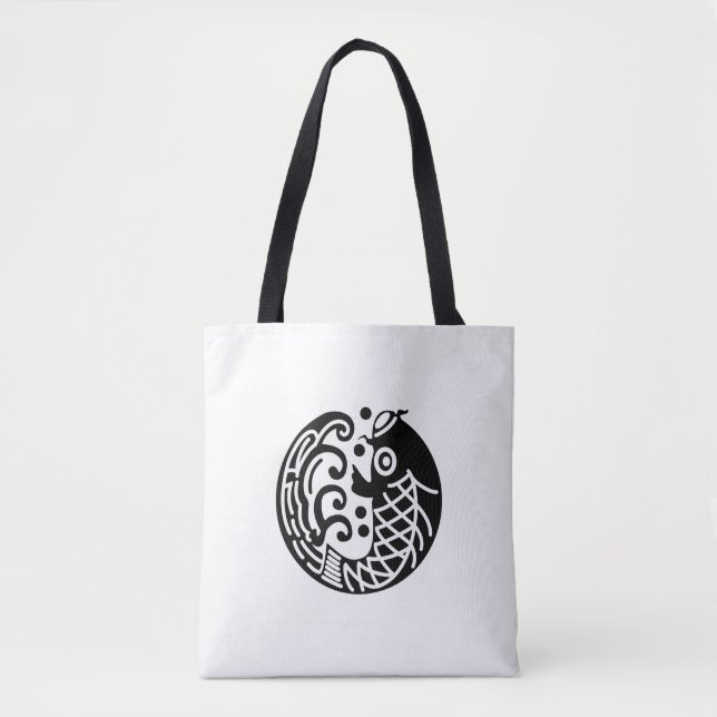 Tote Bag Carpe et onde (Devant)