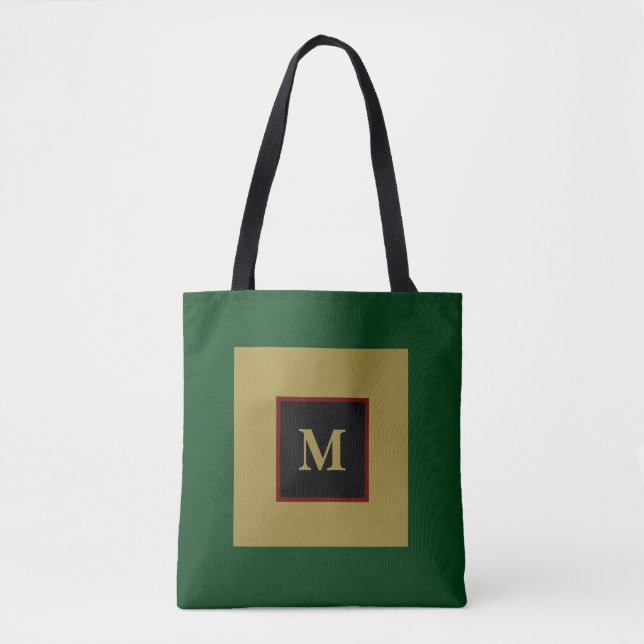 Tote Bag Carré en mosaïque de reggae personnalisable (Devant)