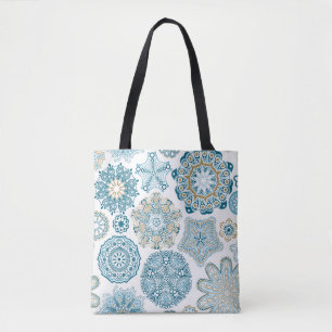 Tote Bag Carré floral transparent : Copier le carrelage