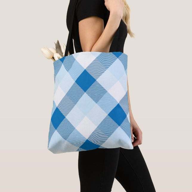 Tote Bag Carré géométrique Résumé 6 (De près)