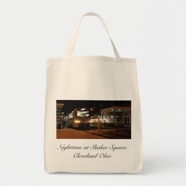 Tote Bag Carré Shaker à la nuit - 3 (Devant)