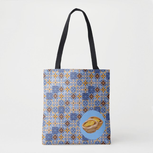 Tote Bag Carreaux de Pasteis de Nata (Devant)