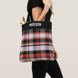 Tote Bag Carreaux moderne tendance personnalisé