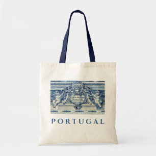 Tote Bag Carreaux portugais bleus avec anges