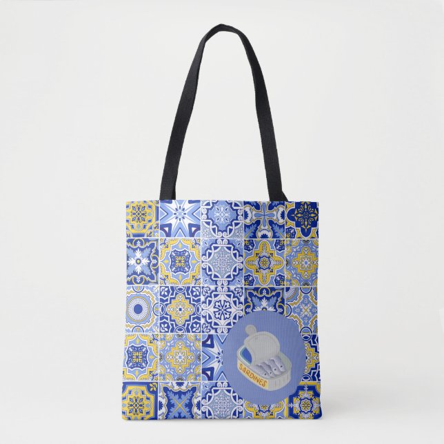 Tote Bag Carreaux portugais et sardes (Devant)