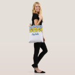 Tote Bag Carrelage bleu italien Citron Boho Bridesmaid Mari<br><div class="desc">Une belle invitation à la douche nuptiale citron avec citrons et carrelage italien bleu et blanc. Personnalisez-le pour votre douche nuptiale. Conçu pour vous par Blackberry Boulevard.</div>