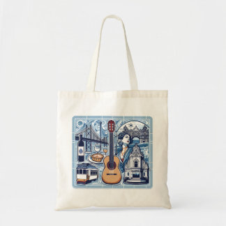 Tote Bag Carrelage bleu sur Lisbonne et la culture portugai