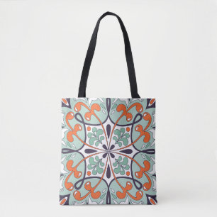 Tote Bag Carrelage marocain oriental Design floral