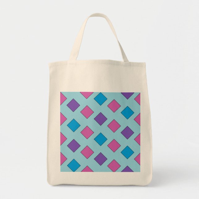 Tote Bag Carrés Abstraits (Devant)