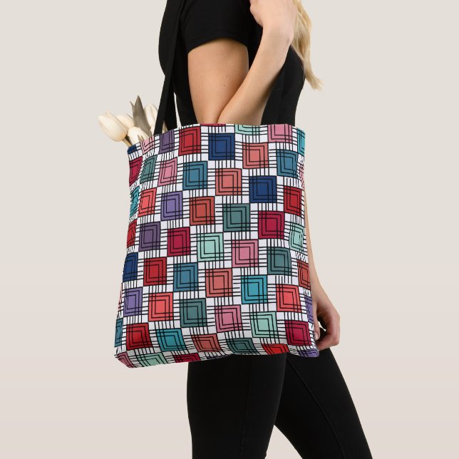 Tote Bag Carrés Art déco (De près)