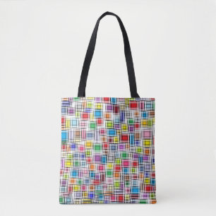 Tote Bag Carrés brouillés