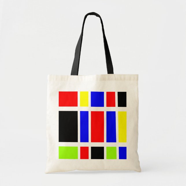 Tote Bag Carrés colorés 03 (Devant)