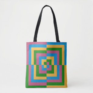 Tote Bag Carrés géométriques colorés