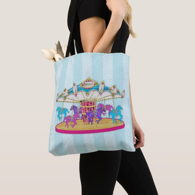 Tote Bag Carrousel - manège Fourre-tout/sac (De près)