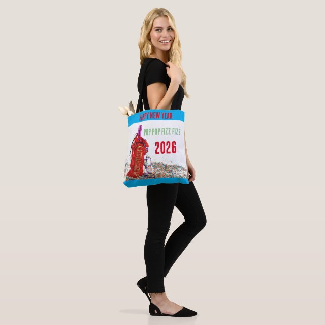 tote bag carry bag hand bag liquor bag party bag (Sur le modèle)