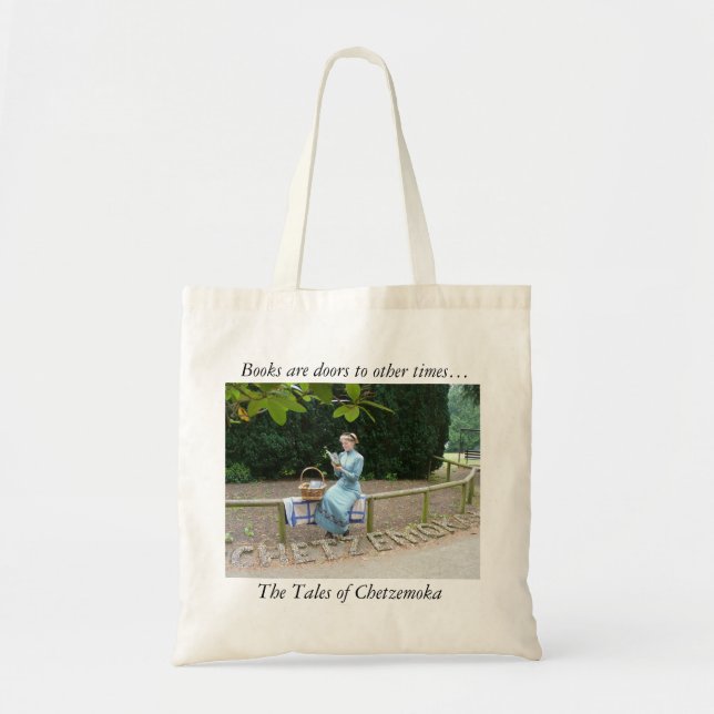 Tote Bag Cartable avec la lecture de dame (Devant)