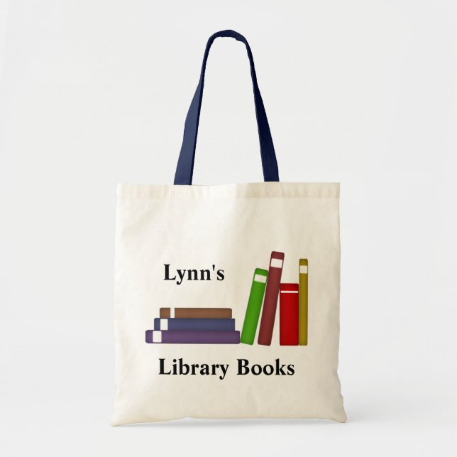 Tote Bag Cartable de bibliothèque (nom) (Devant)