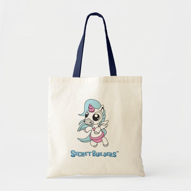 Tote Bag Cartable de licorne (Devant)