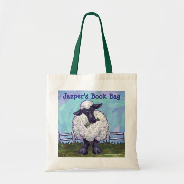 Tote Bag Cartable mignon de coutume de moutons (Devant)