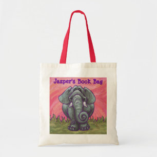 Tote Bag Cartable personnalisé par éléphant mignon