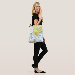 Tote Bag Carte aéronautique