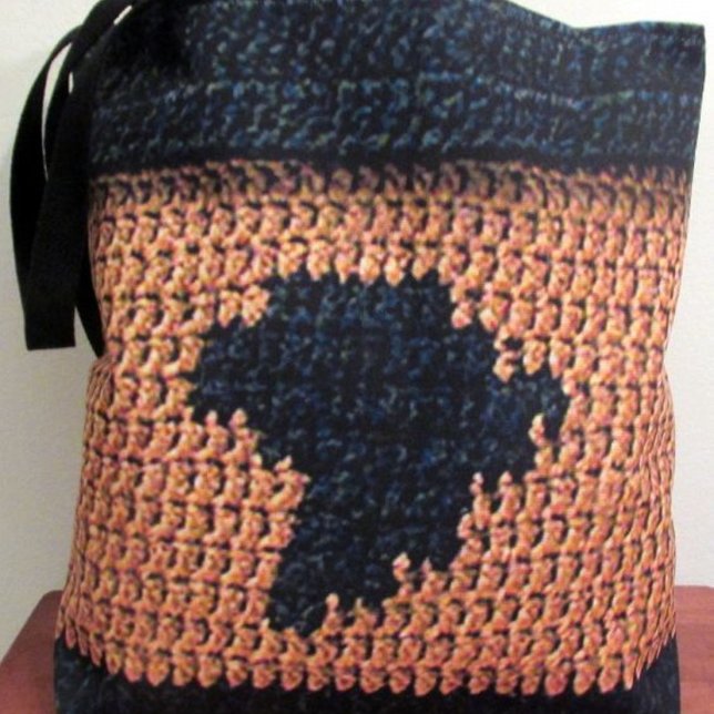 Tote Bag Carte Afrique Unique Texture Crochet Imprimer part (Créateur téléchargé)