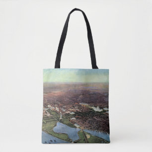 Tote Bag Carte ancienne de Washington DC et de la rivière P