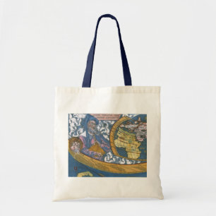 Tote Bag Carte antique du monde avec Claude Ptolémée, 1507