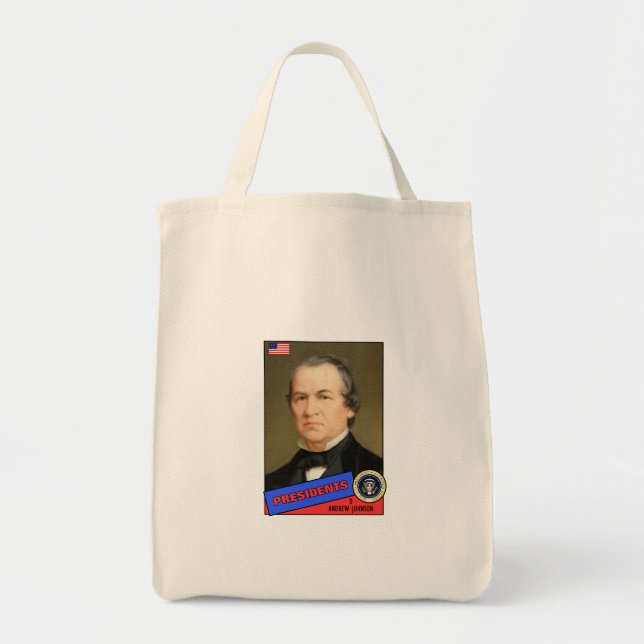Tote Bag Carte de baseball d'Andrew Johnson (Devant)