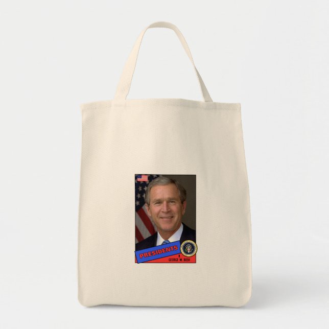 Tote Bag Carte de baseball George W. Bush (Devant)