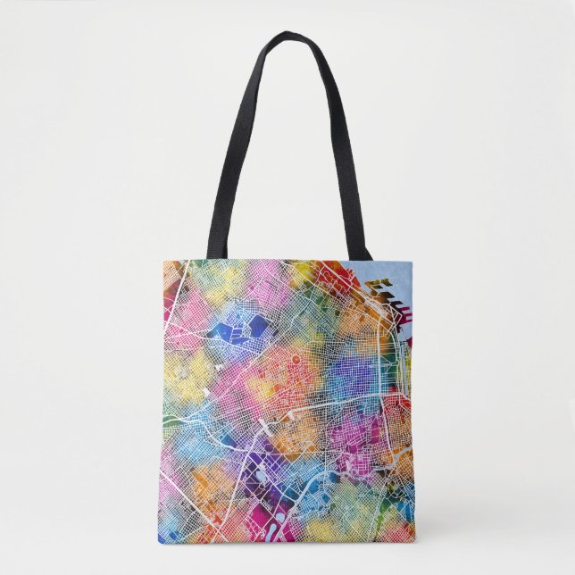 Tote Bag Carte de Buenos Aires Argentine (Devant)