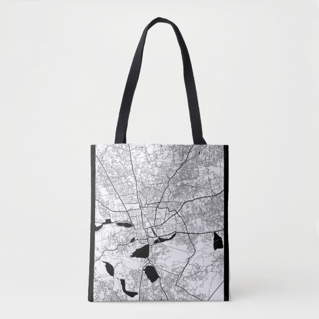 Tote Bag Carte de Coimbatore Tamil Nadu (Devant)