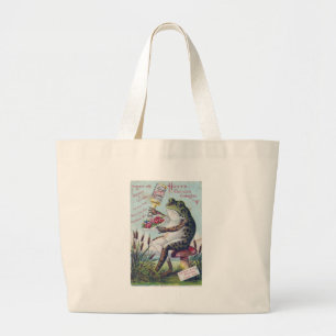 Tote Bag Carte de commerce de grenouille de Cologne grand S