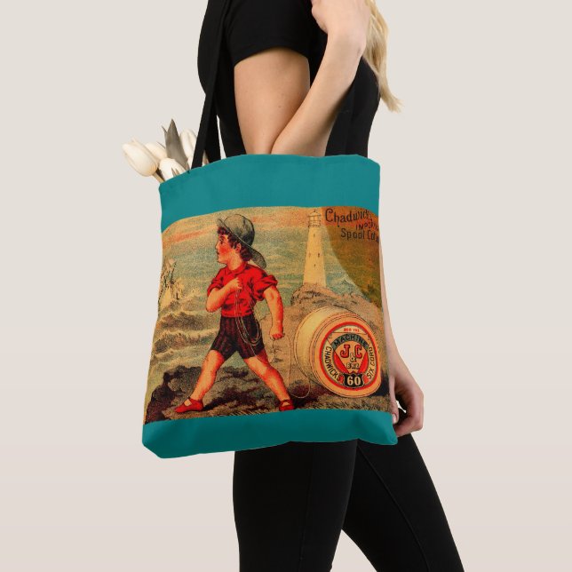 Tote Bag Carte de commerce victorienne Chadwick’s Spool Cot (De près)