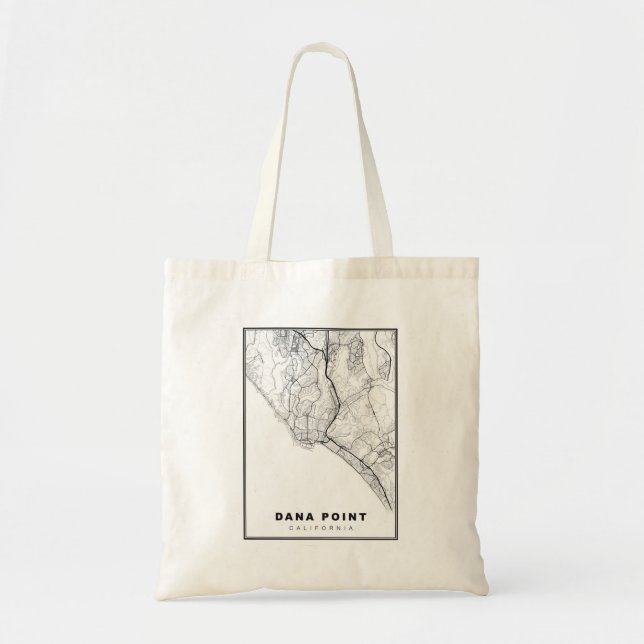Tote Bag Carte de Dana Point (Devant)