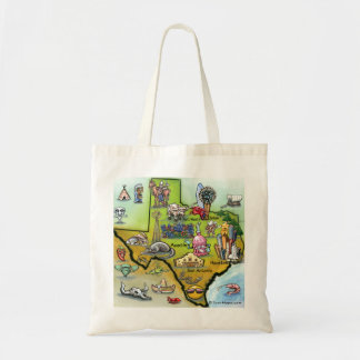 Tote Bag Carte de dessin du Texas