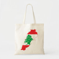 Carte de drapeau du Liban