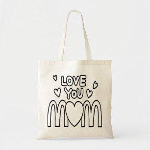 Tote Bag Carte de fête des mères, cadeau drôle de fête des