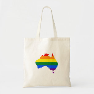 Tote Bag Carte de fierté d'arc-en-ciel de LGBT de
