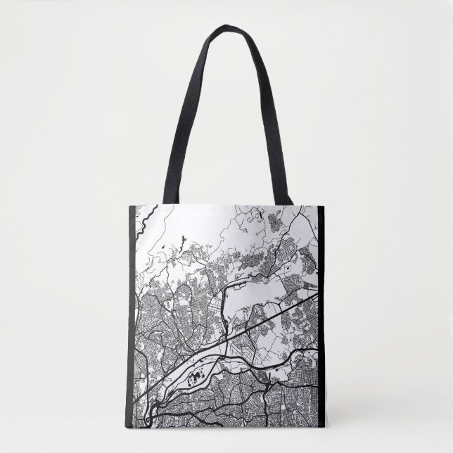 Tote Bag Carte de Guarulhos Brésil (Devant)