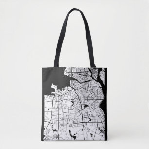 Tote Bag Carte de Haikou Chine