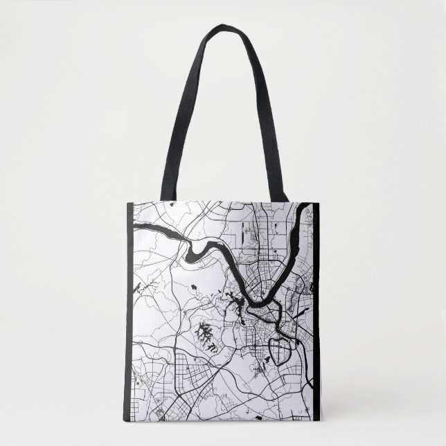 Tote Bag Carte de Huizhou Chine (Devant)