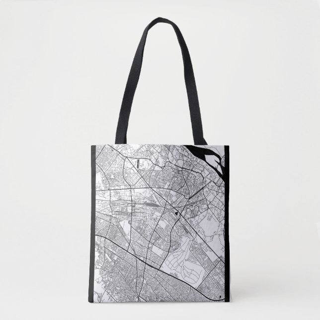 Tote Bag Carte de Kanpur Uttar Pradesh (Devant)